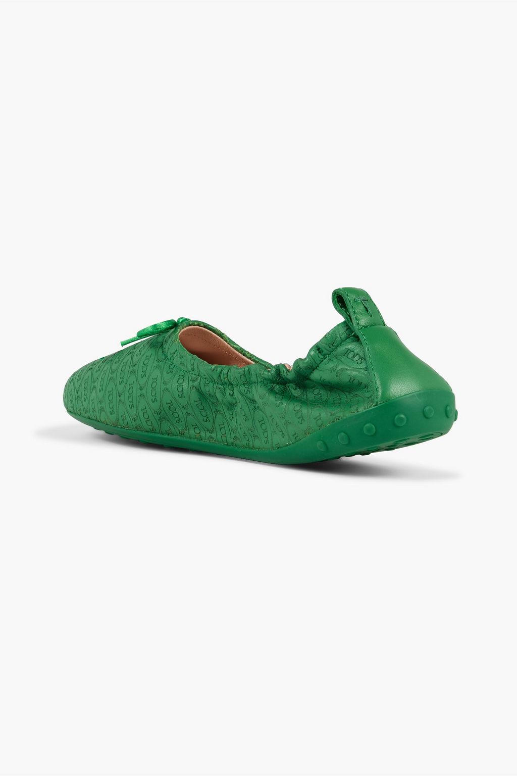 TOD'S + Alber Elbaz embossed leather ballet flats