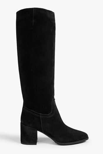 Knee high flat boots sale top