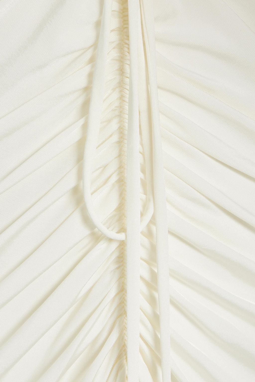 HALSTON Grace ruched stretch-jersey halterneck gown