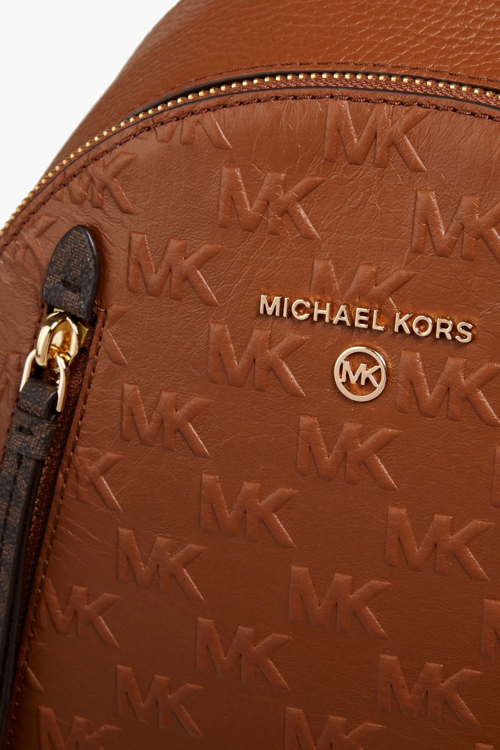 MICHAEL MICHAEL KORS Logo-print coated leather backpack