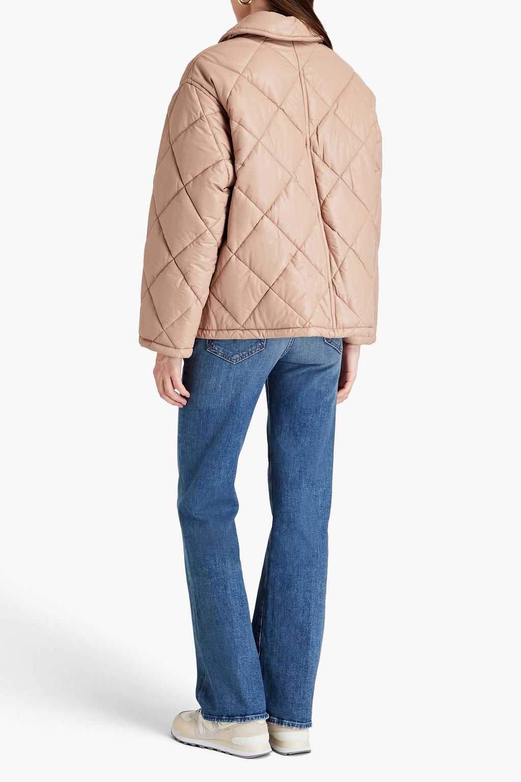 STAND STUDIO Nikolina quilted faux leather jacket