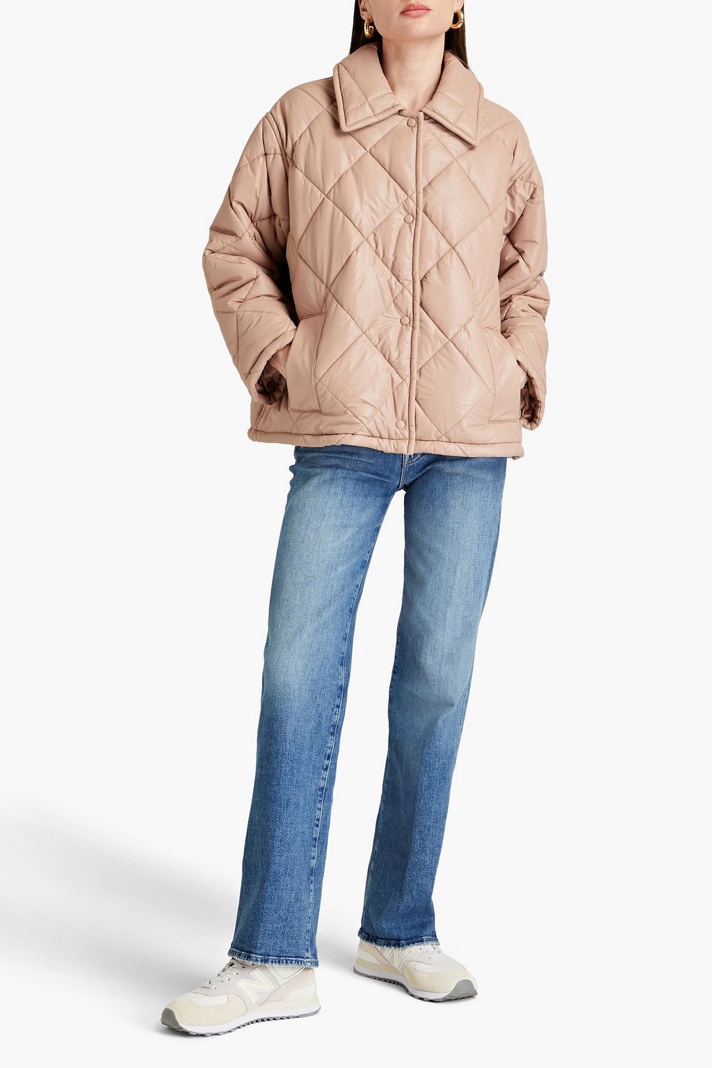 STAND STUDIO Nikolina quilted faux leather jacket