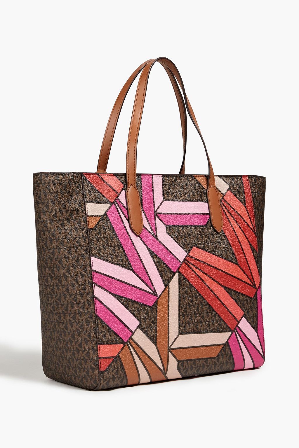 MICHAEL MICHAEL KORS Printed faux textured-leather tote
