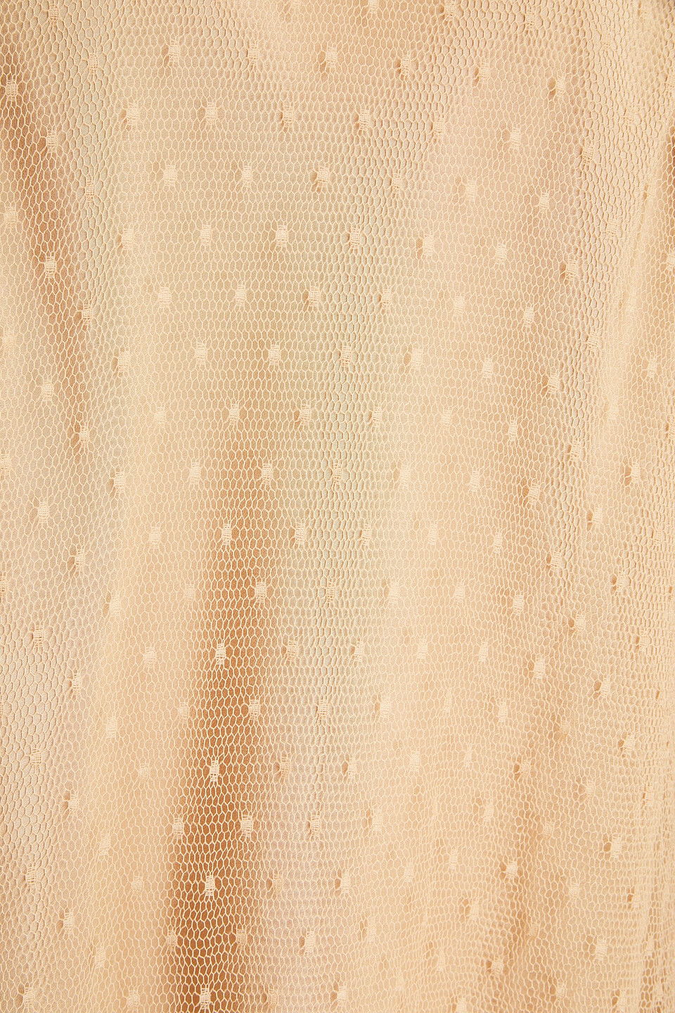 Red Valentino Pussy-bow Point D'esprit Blouse In Sand