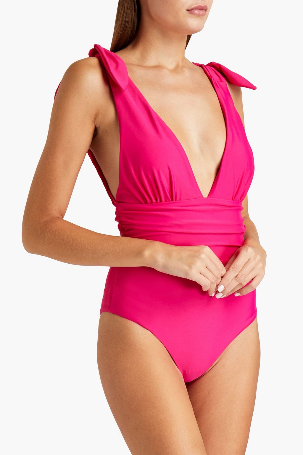 REBECCA VALLANCE Luciana ruched swimsuit