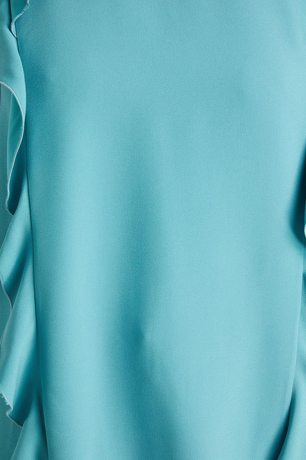 REDVALENTINO Ruffled satin-crepe top