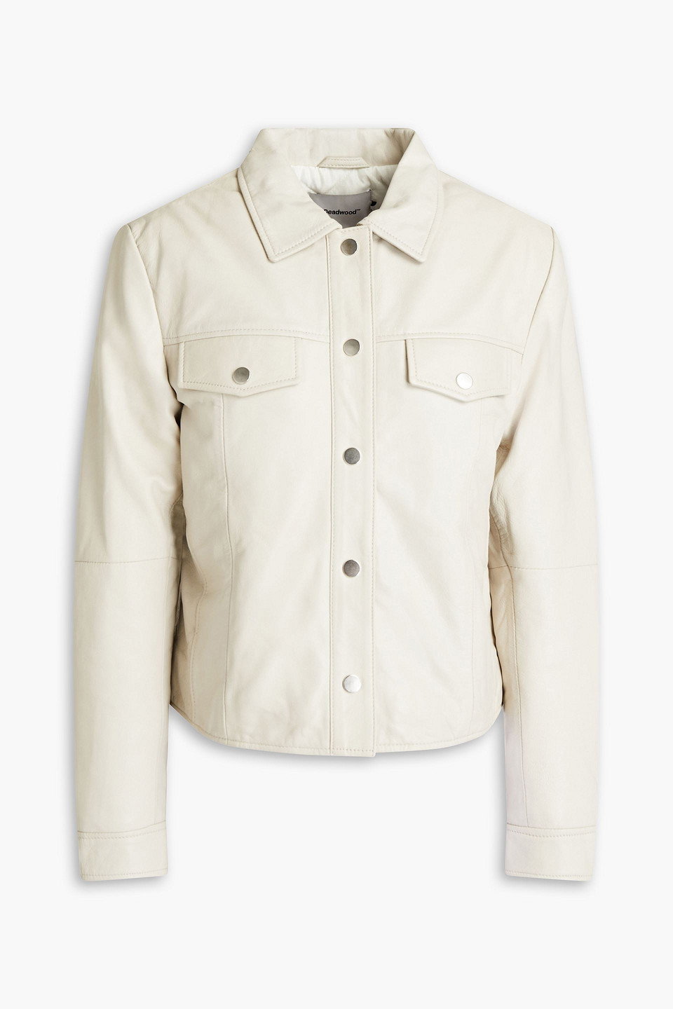 Deadwood Frankie Leather Jacket In Neutrals