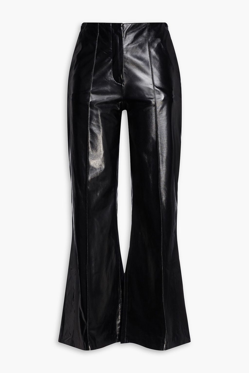 STAND STUDIO Jayne cropped faux leather flared pants | THE OUTNET