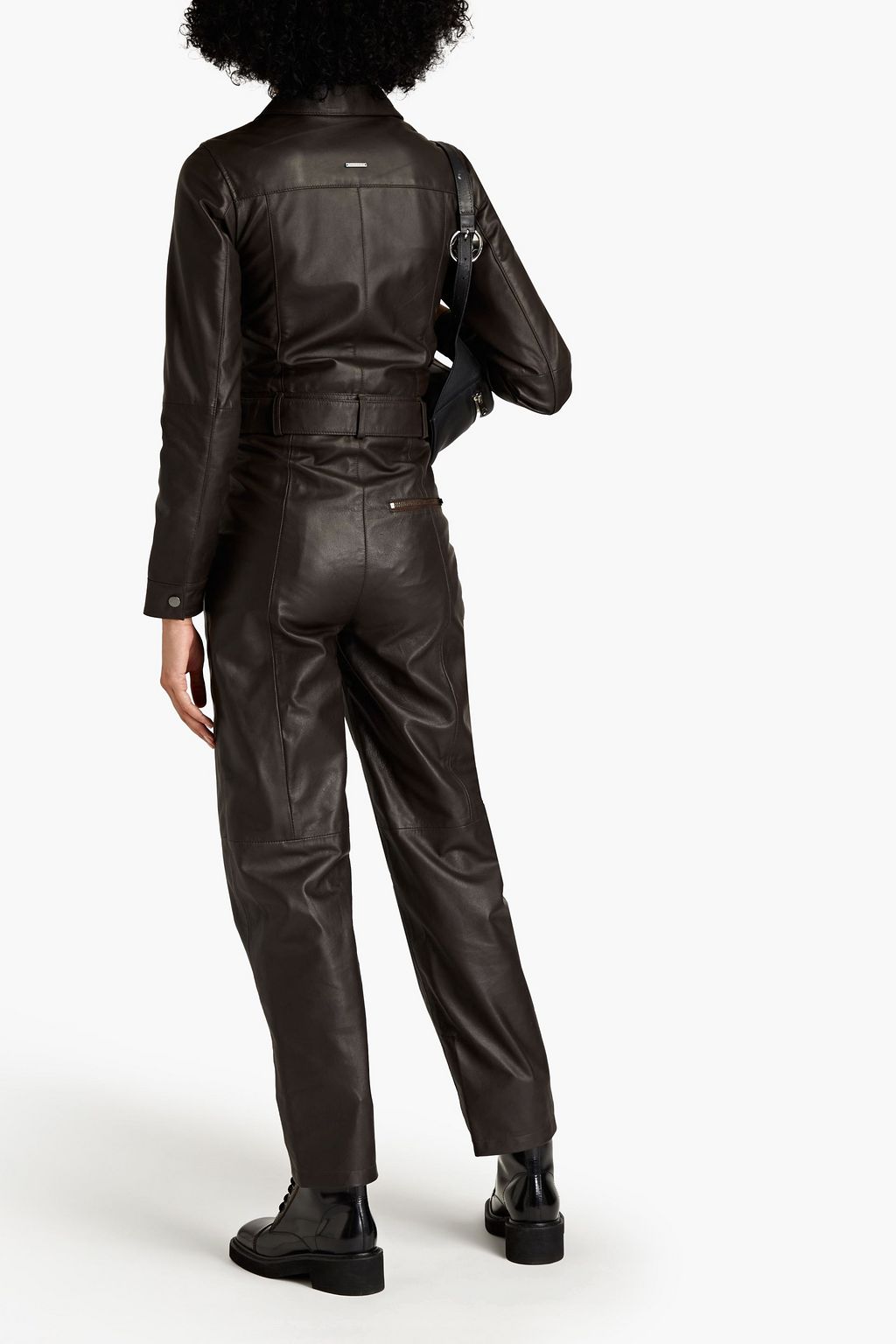 DEADWOOD Jumpsuit aus Leder mit Gürtel THE