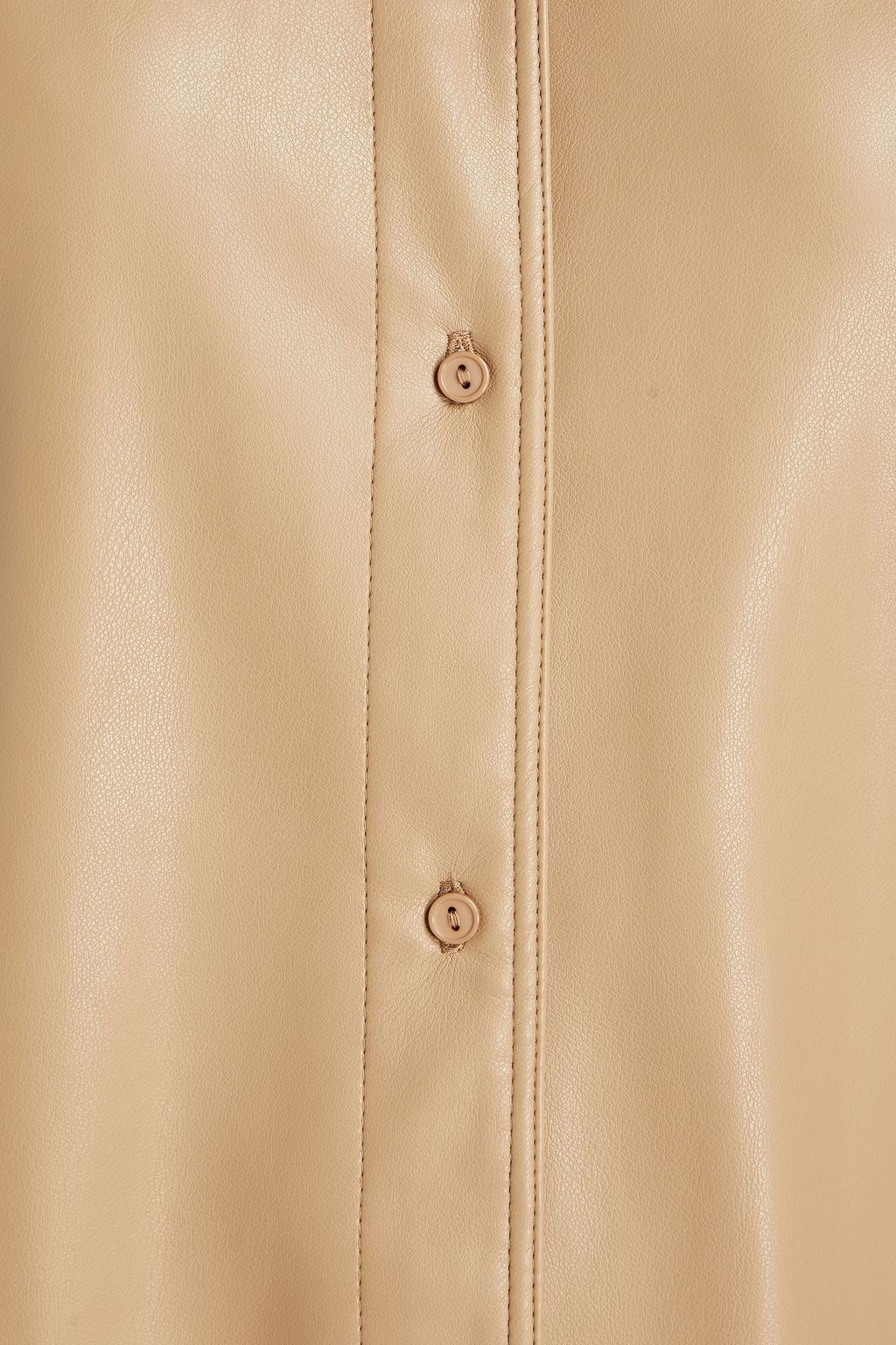 STAND STUDIO Remi faux leather shirt dress