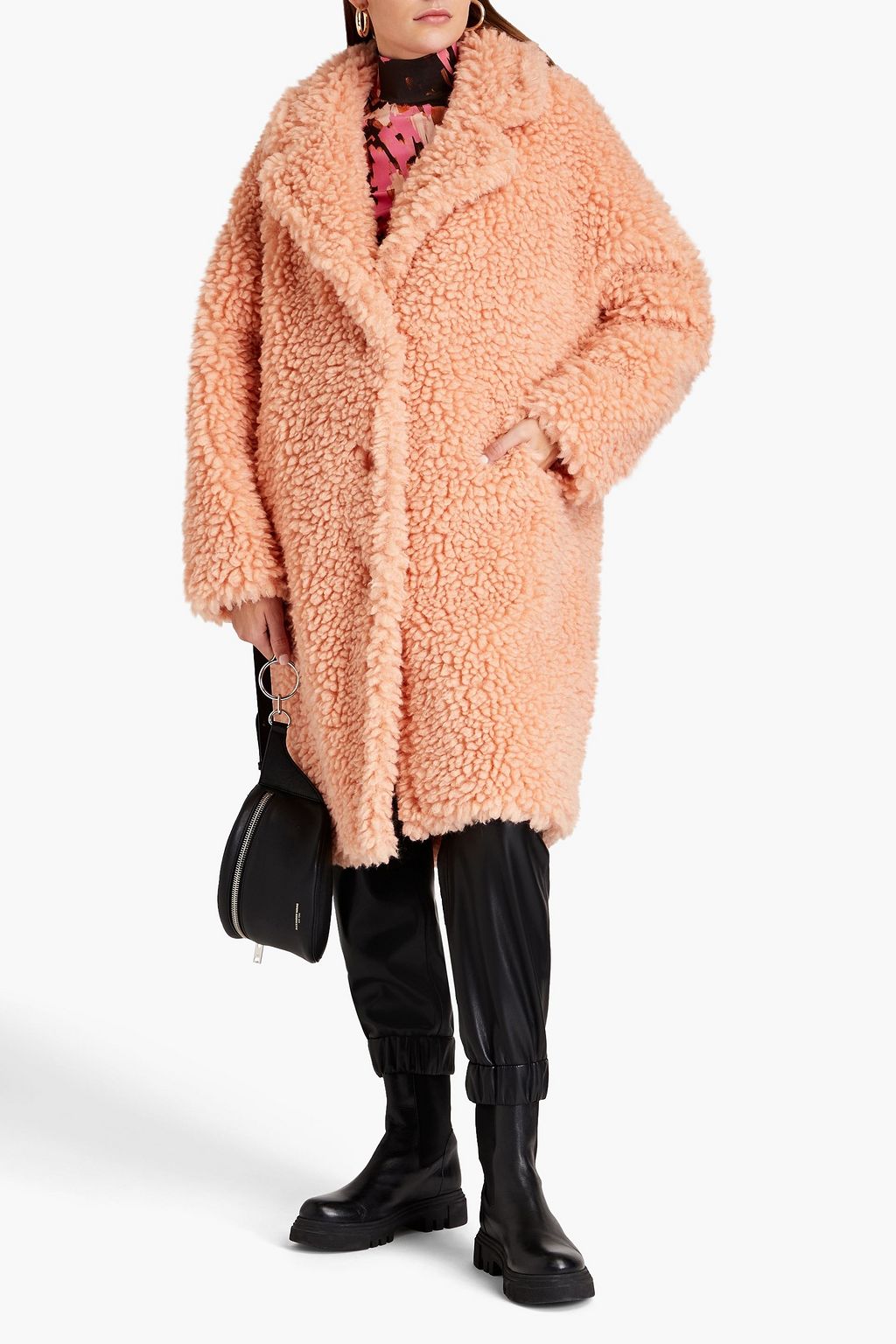 STAND STUDIO Anika faux shearling coat