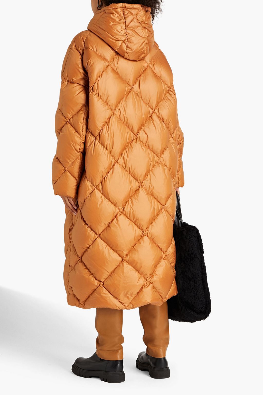 STAND STUDIO Farrah quilted shell hooded coat