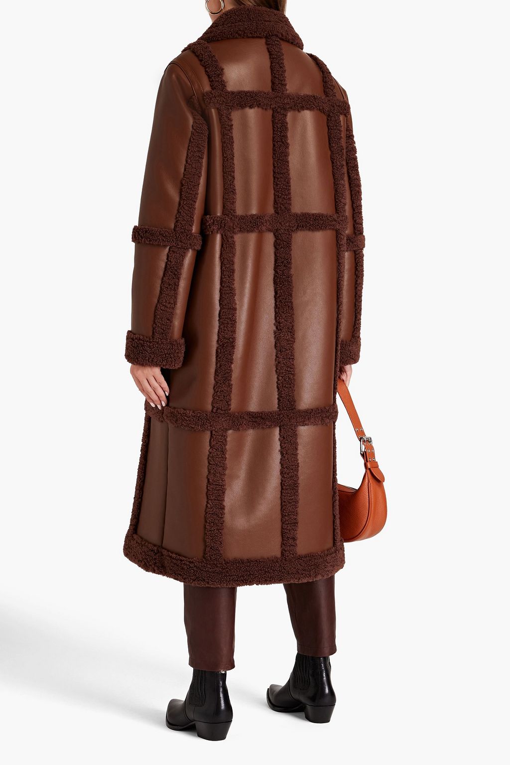 STAND STUDIO Patrice faux shearling coat