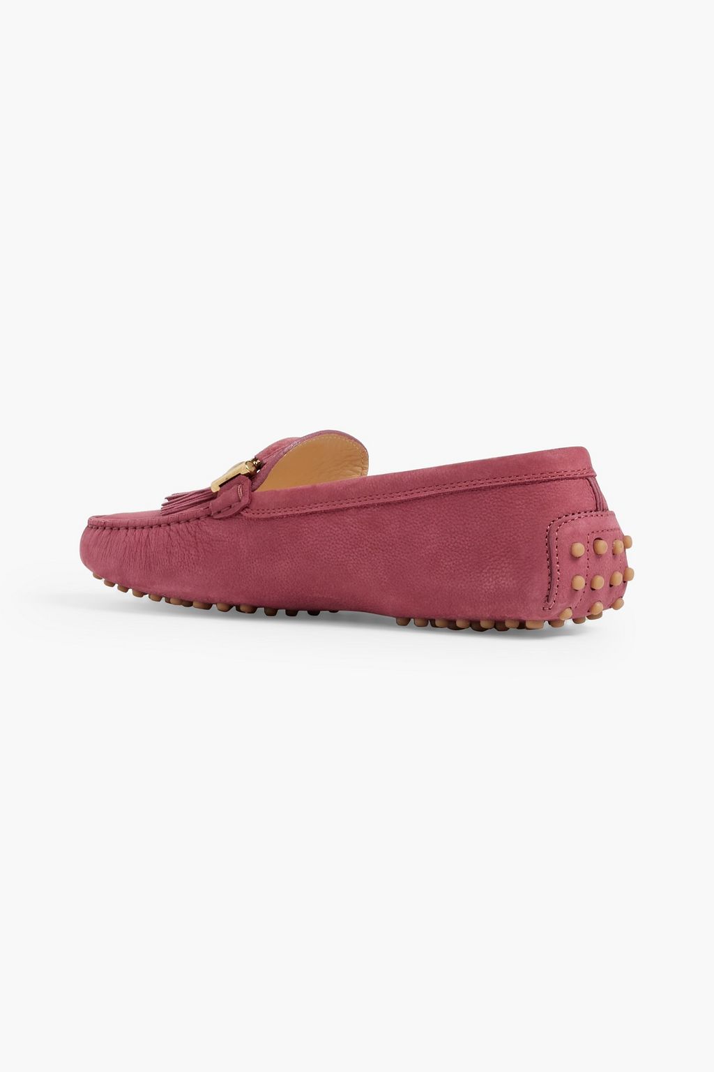 TOD'S T-Ring tasseled nubuck loafers