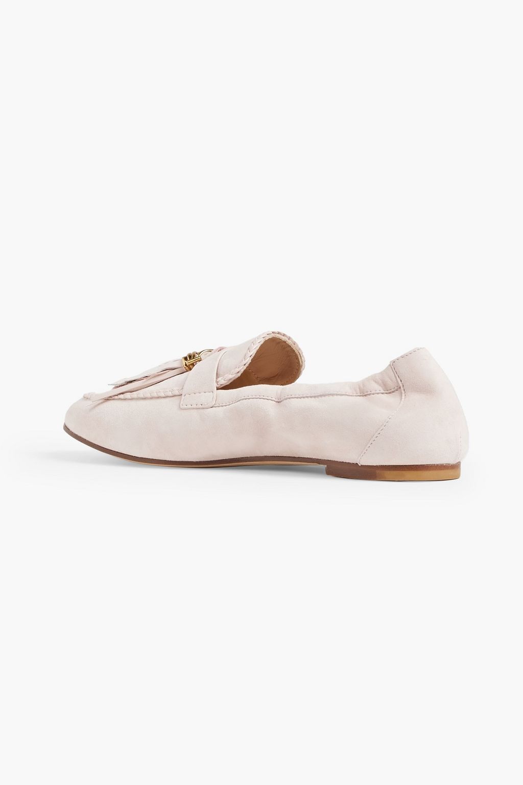TOD'S حذاء لوفر من الجلد السويدي مزين بزخارف