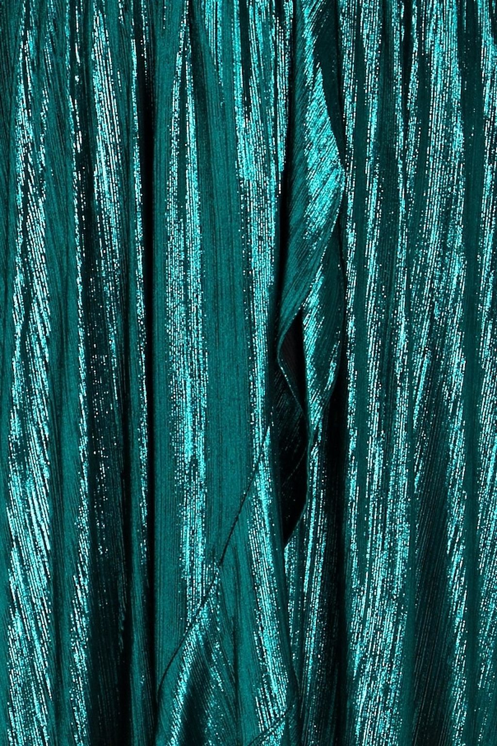 RETROFÊTE Wayne metallic jersey maxi wrap dress