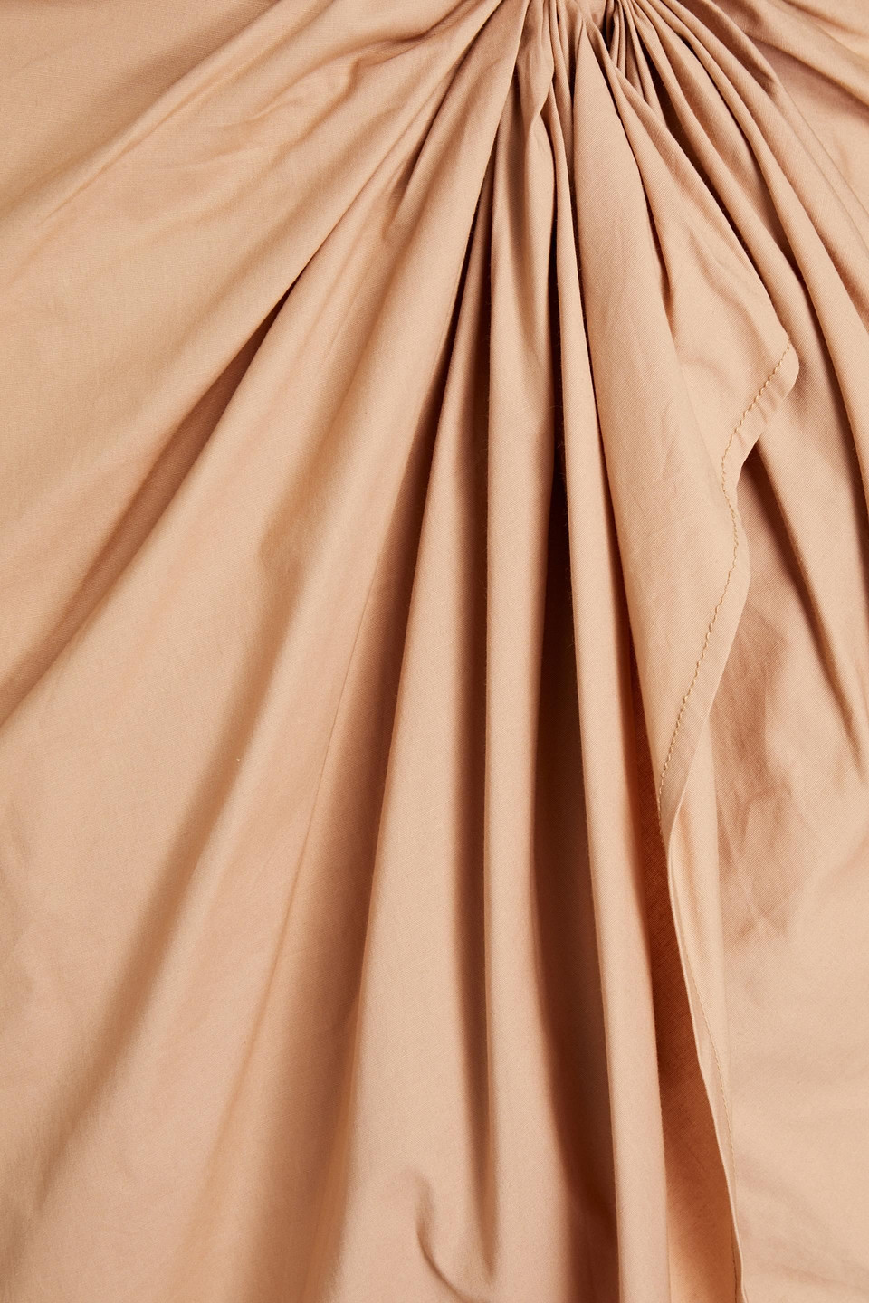 ANDREA IYAMAH HALIMA WRAP-EFFECT STRETCH-COTTON POPLIN MAXI SKIRT