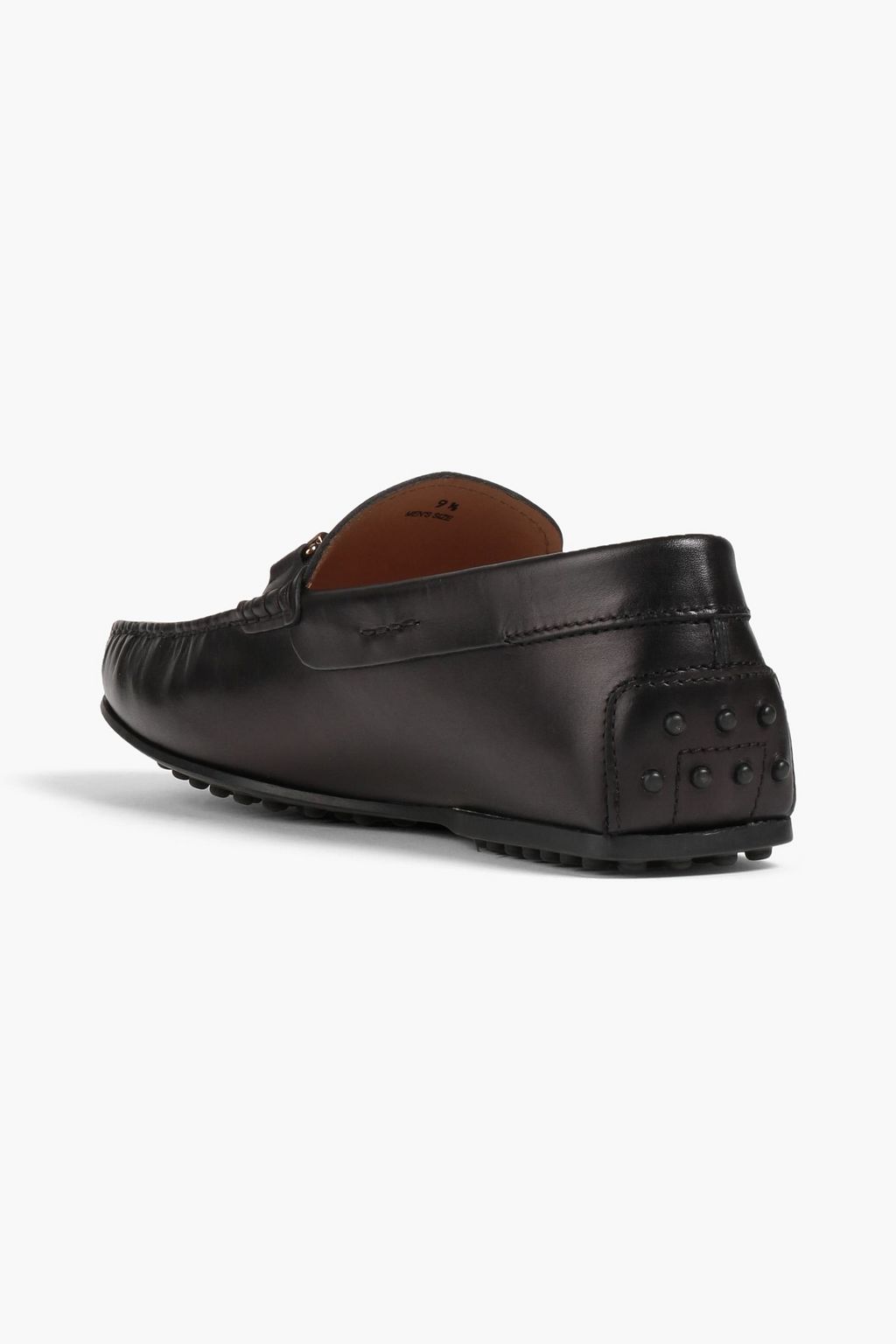 TOD'S Embellished leather driving shoes