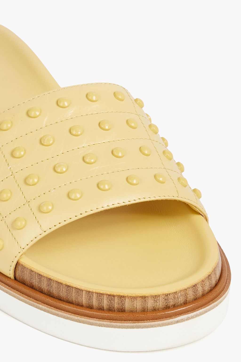 TOD'S Studded leather slides
