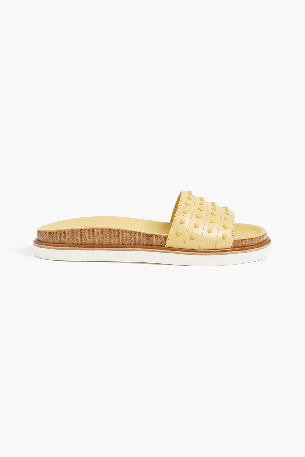 TOD'S Studded leather slides | THE OUTNET