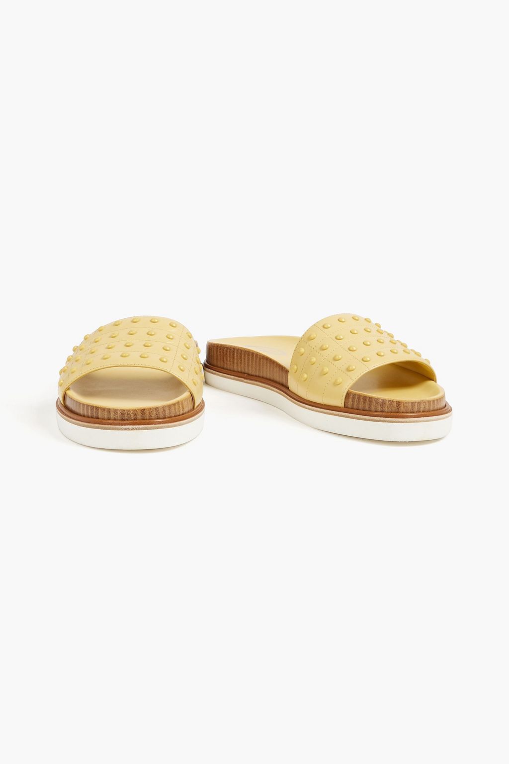 TOD'S Studded leather slides