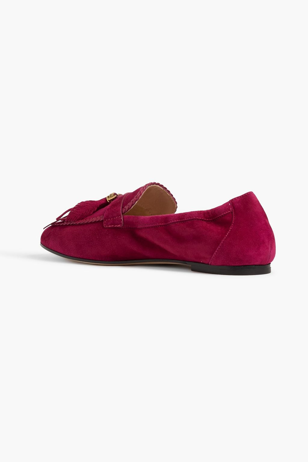 TOD'S حذاء لوفر من الجلد السويدي مزين بزخارف