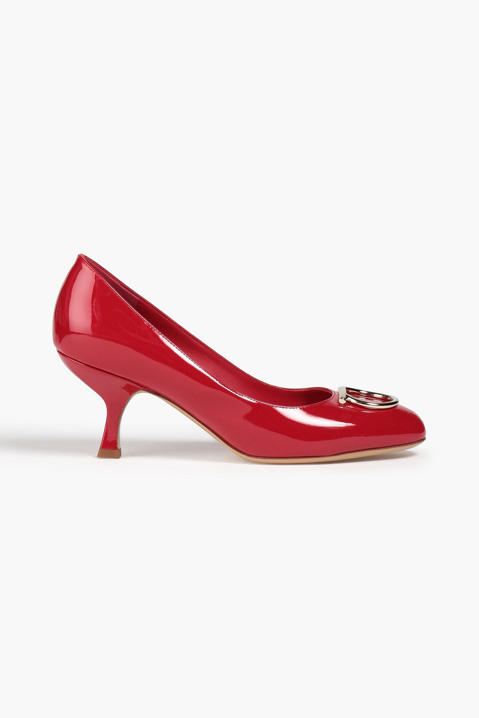 NORMA PUMPS IN RED GLOSSY SHEEPSKIN