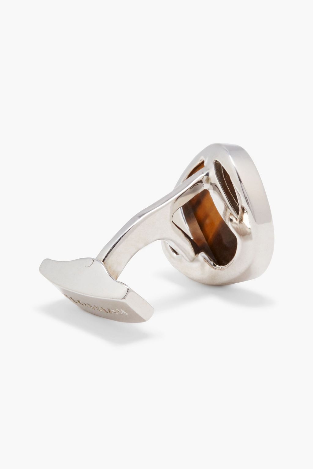 TATEOSSIAN Sterling silver tiger's eye cufflinks