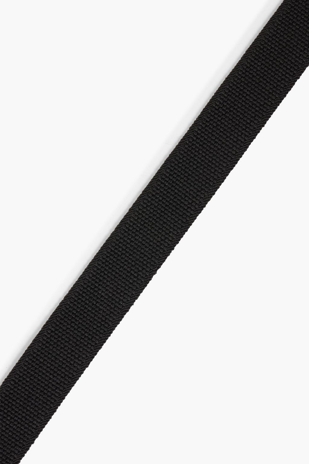 TOD'S Double T leather-trimmed canvas belt