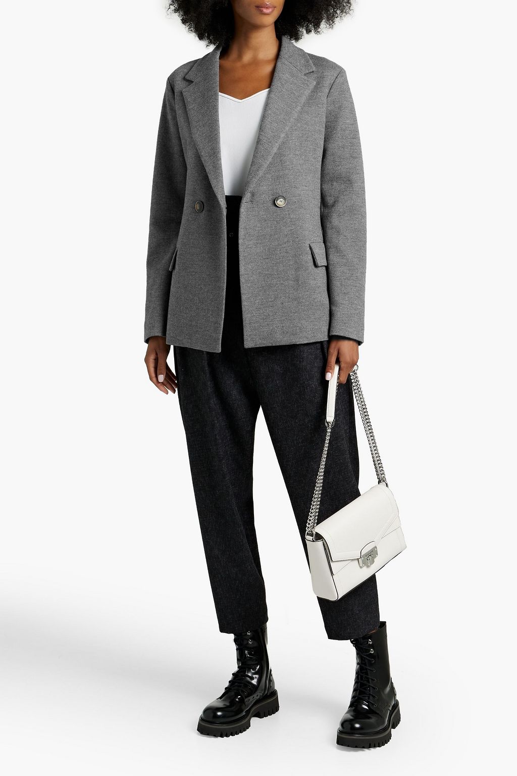 FABIANA FILIPPI Double-breasted merino wool blazer