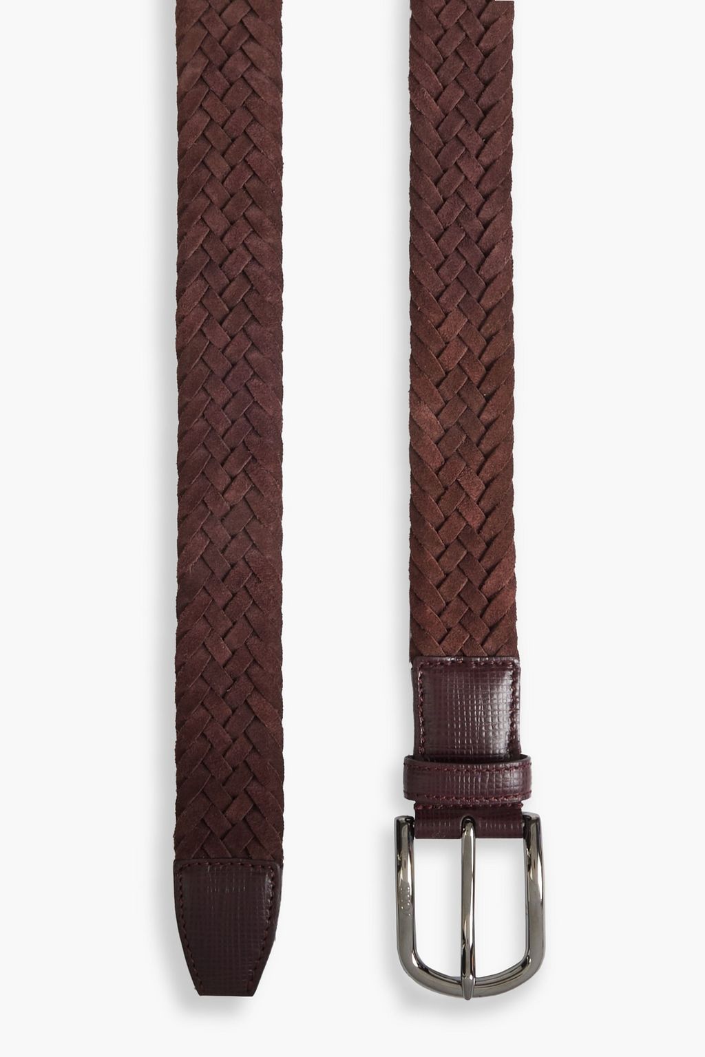 TOD'S Braided suede belt