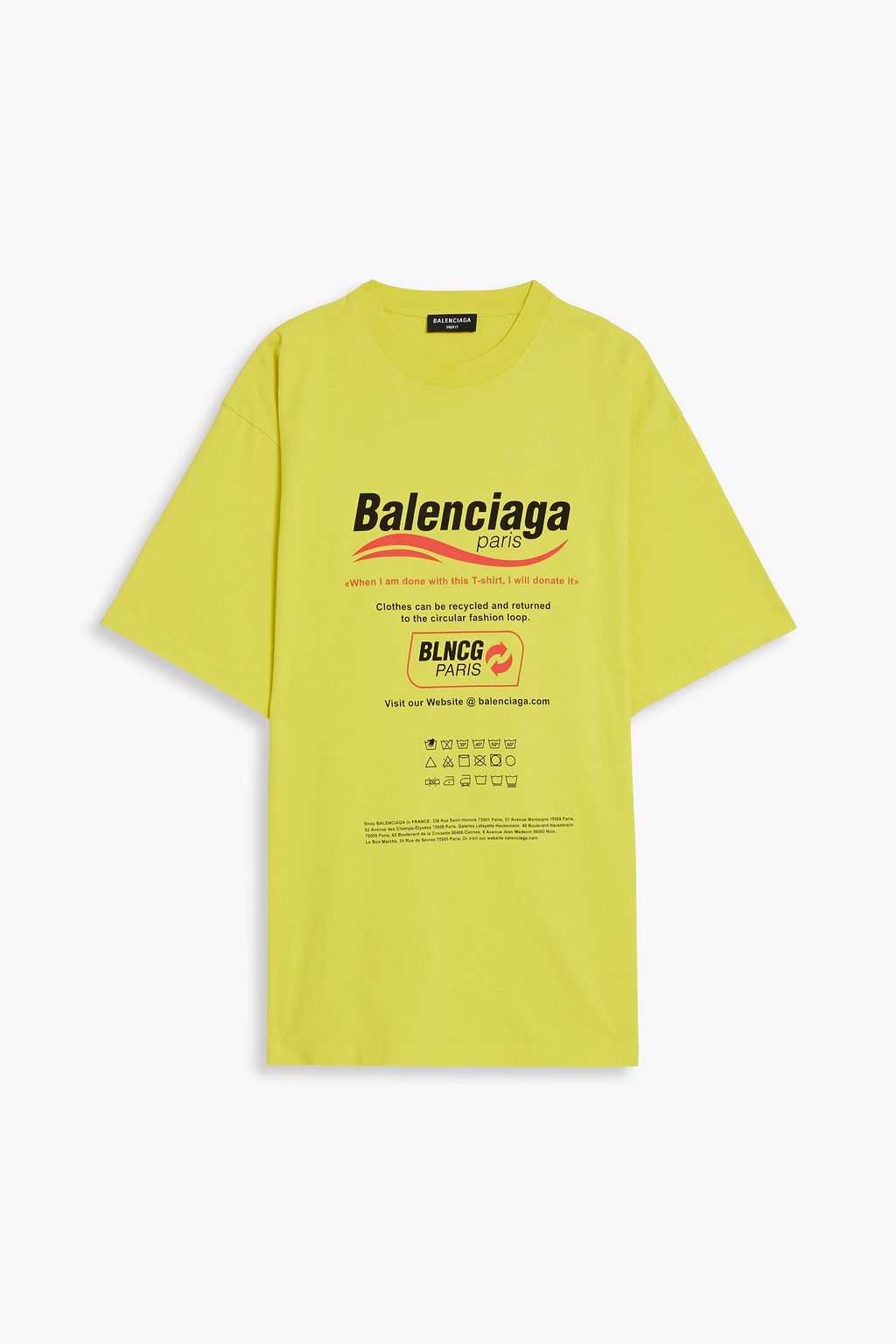 Balenciaga Oversized Printed Cotton-jersey T-Shirt