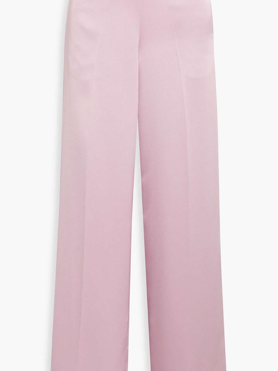 aleah satin wide-leg pants