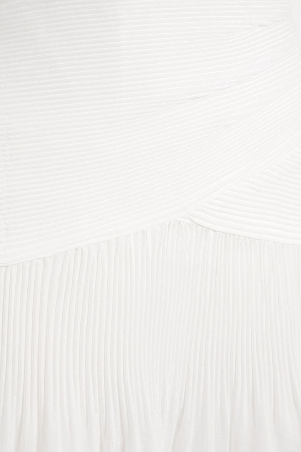 ZIMMERMANN Tiered plissé-organza midi skirt
