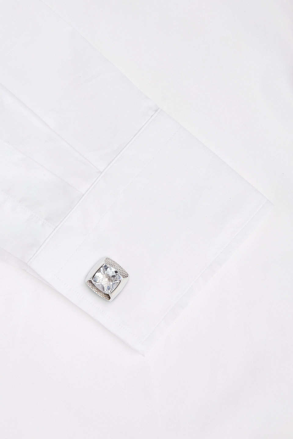Tateossian Sterling Silver Topaz Cufflinks In Silver