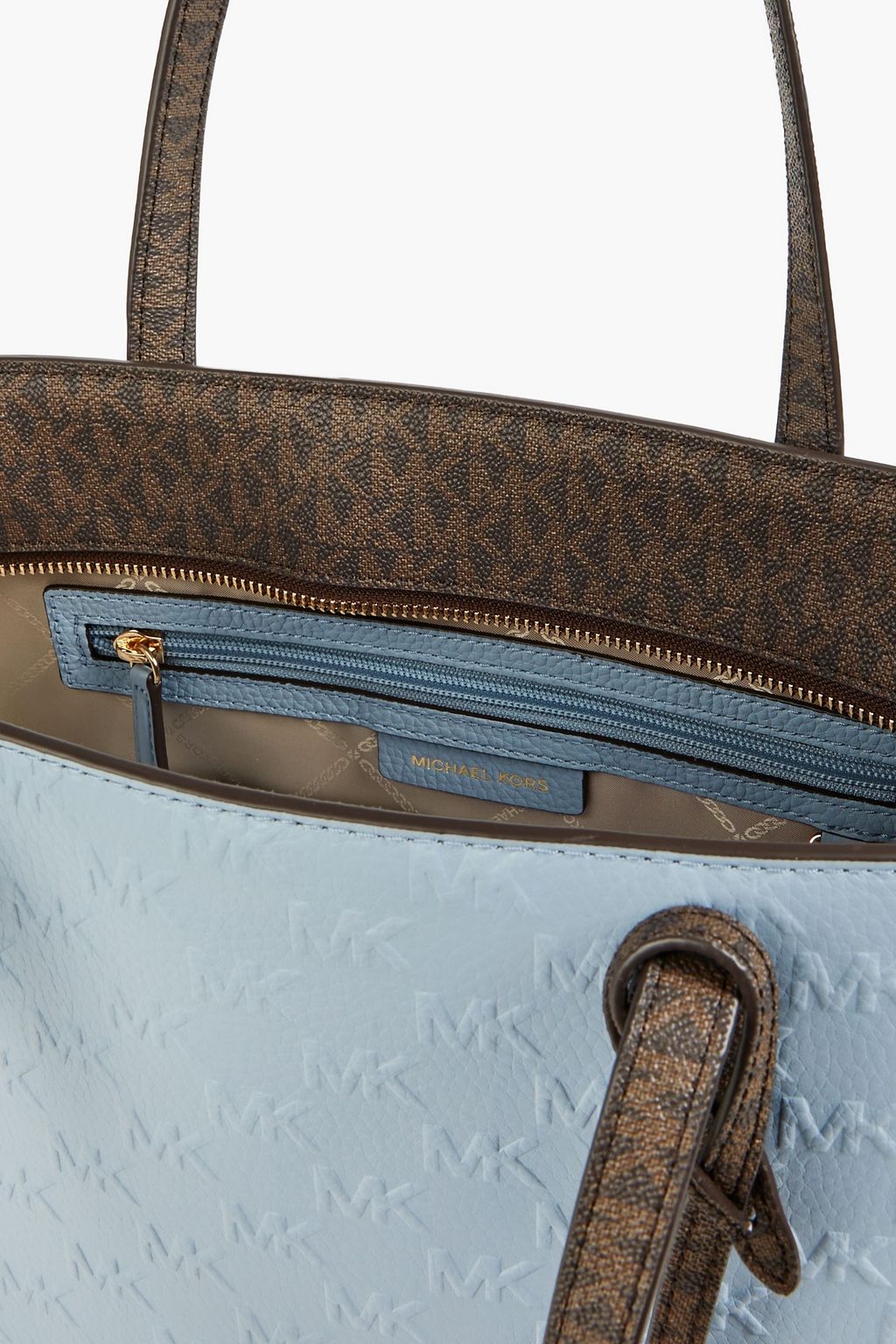 MICHAEL MICHAEL KORS Two-tone embossed leather tote