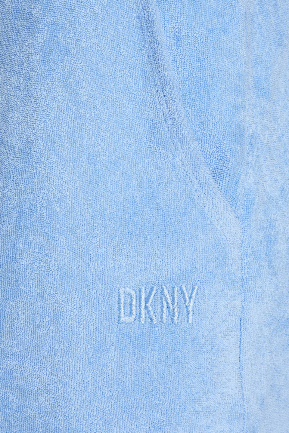 DKNY SLEEPWEAR LOGO-EMBROIDERED COTTON-TERRY SHORTS