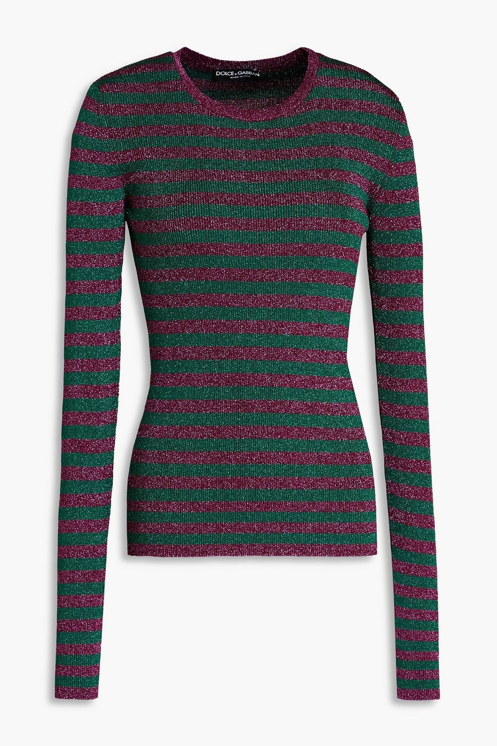 Metallic hotsell striped sweater