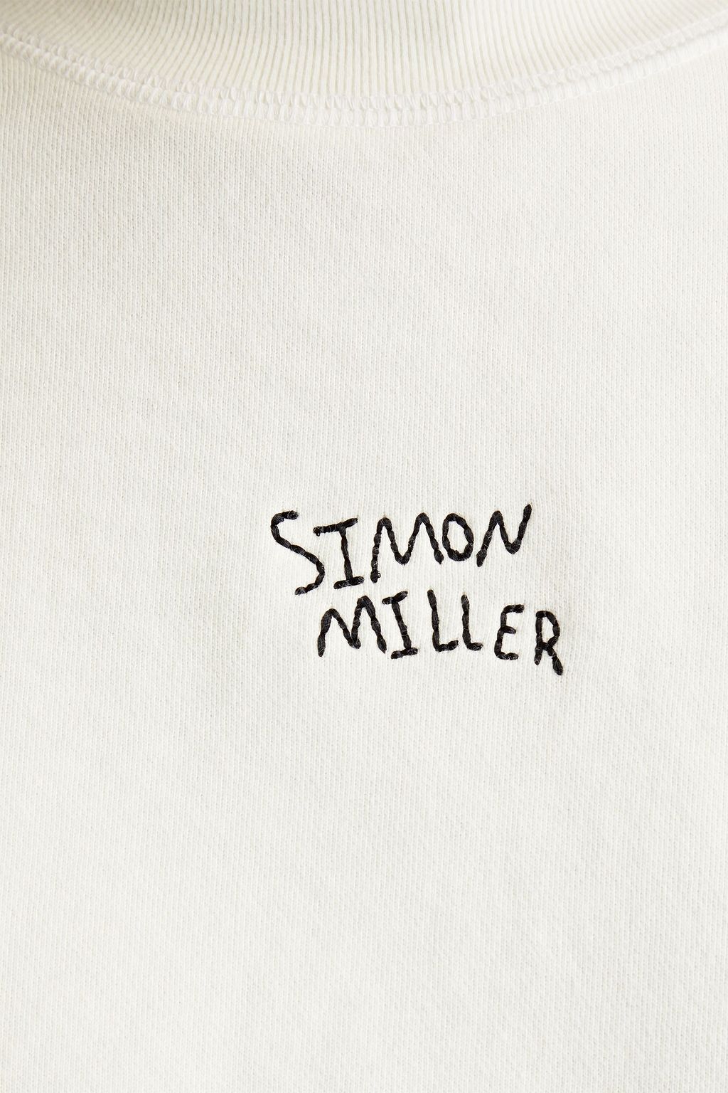 SIMON MILLER フレンチコットンテリー スウェットシャツ 刺繍