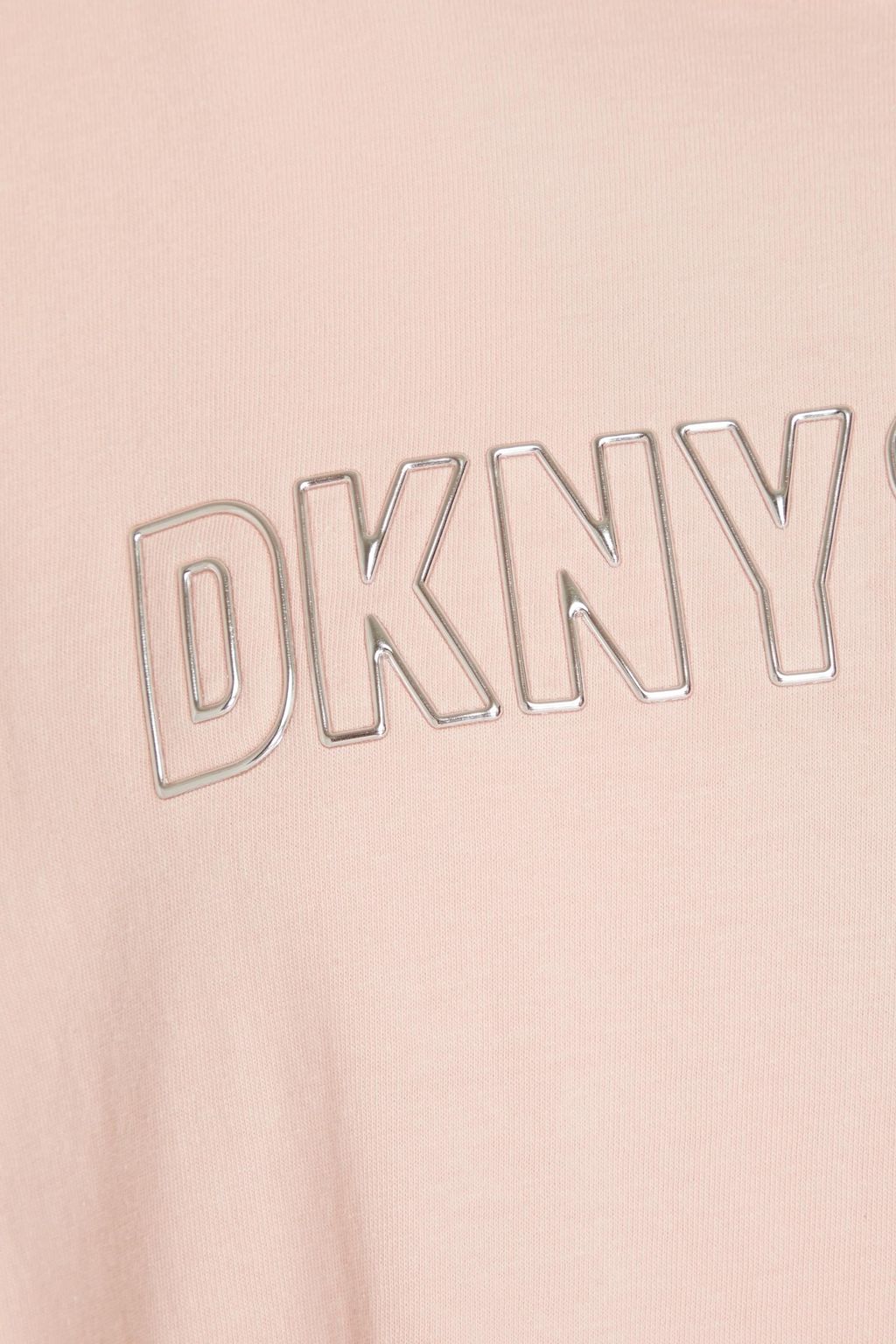 DKNY Logo-appliquéd cotton-jersey top