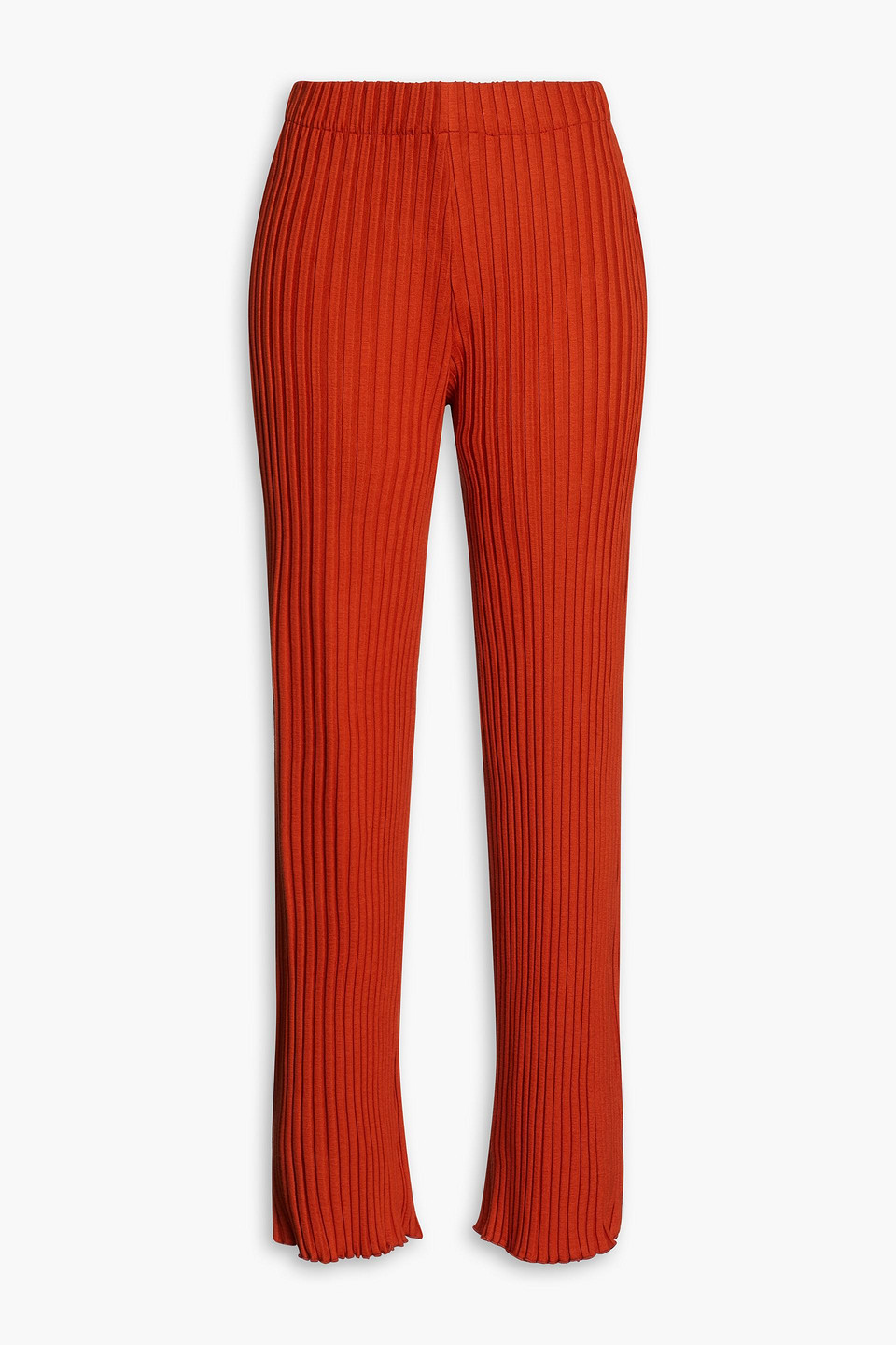 SIMON MILLER RIBBED STRETCH-MICRO MODAL WIDE-LEG PANTS
