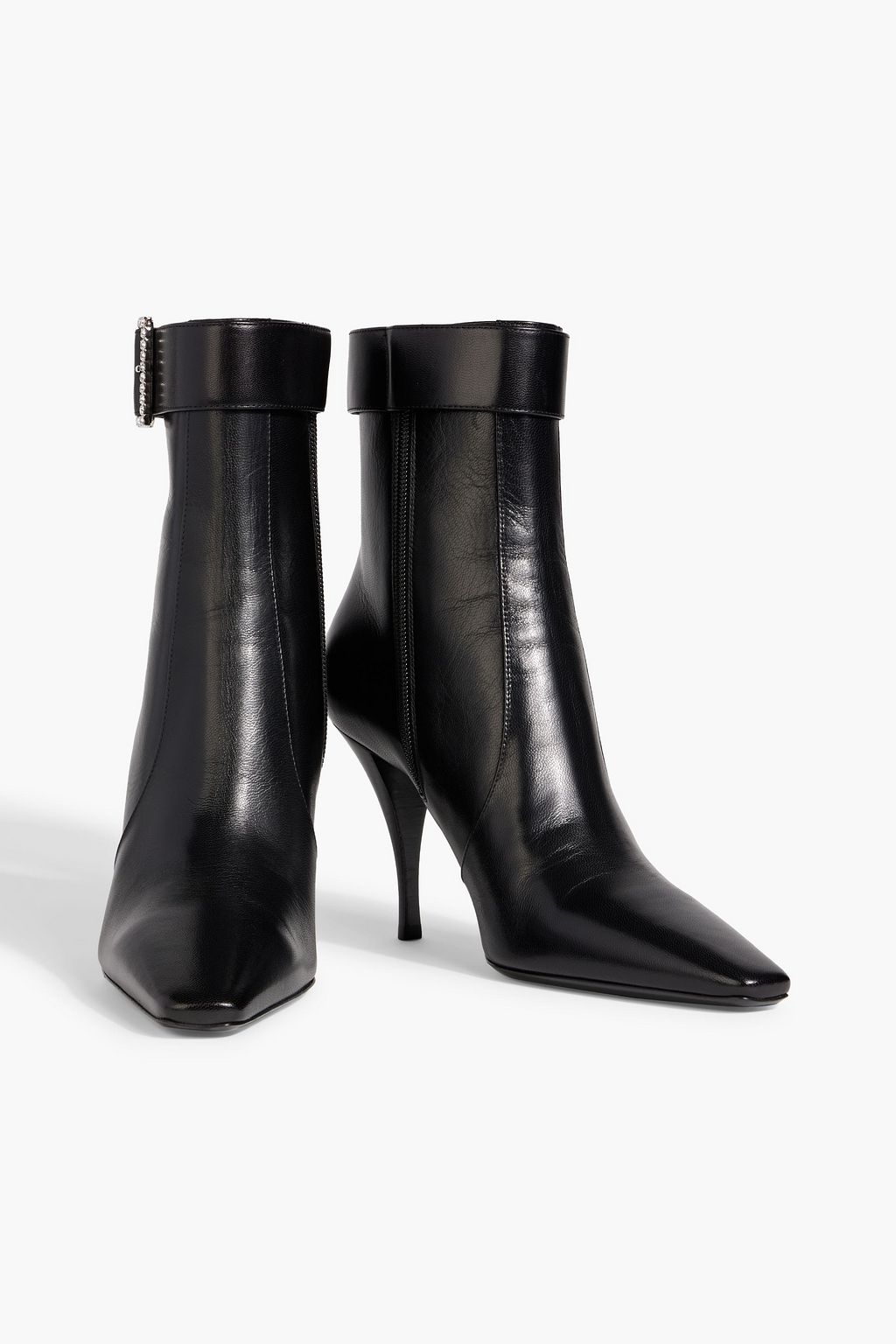 SAINT LAURENT Claude 90 embellished leather ankle boots