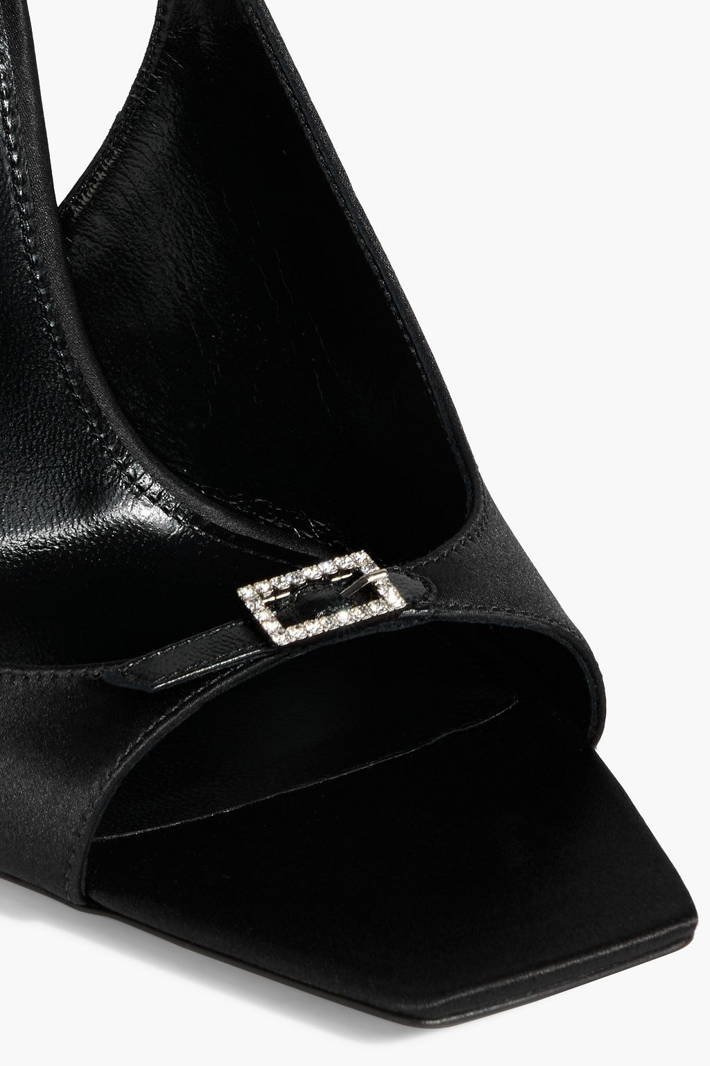 SAINT LAURENT Carole 110 embellished satin sandals