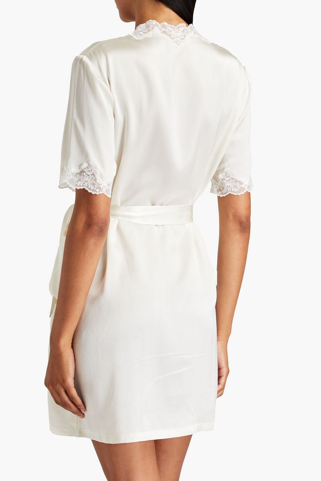 GINIA Silk-charmeuse robe