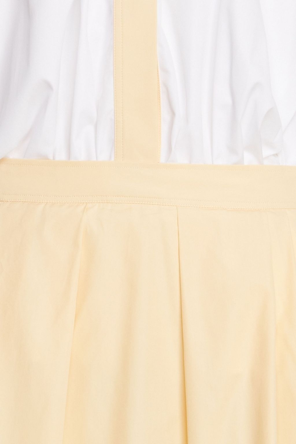 MARNI Pleated cotton-poplin midi shirt dress