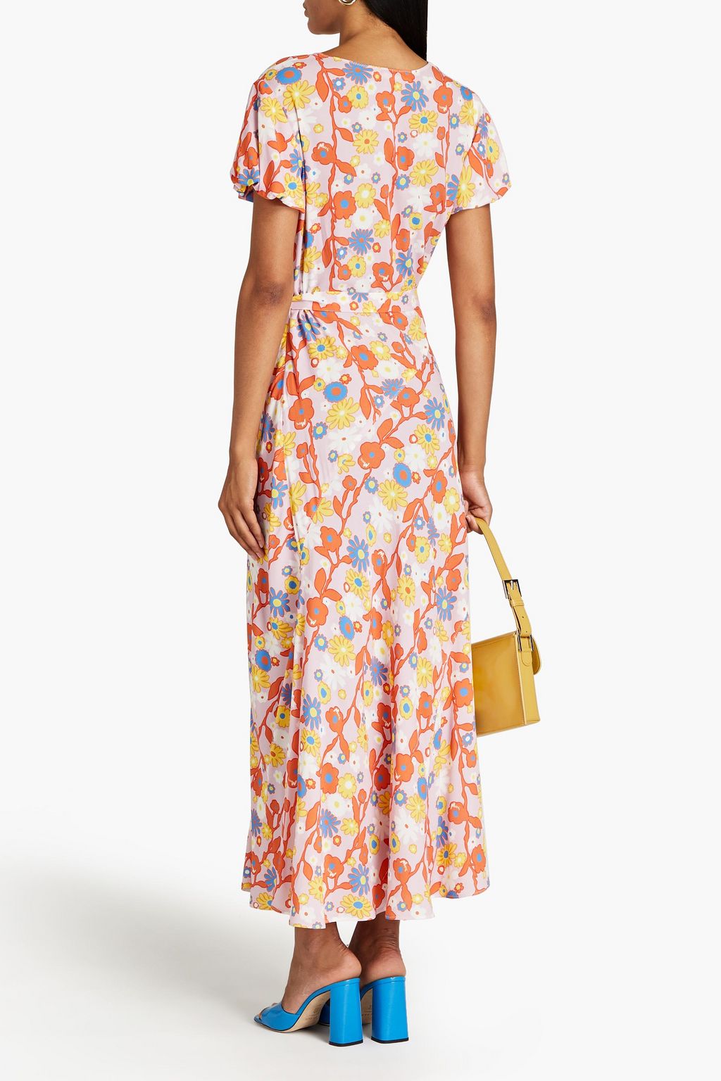 MARNI Floral-print crepe midi dress