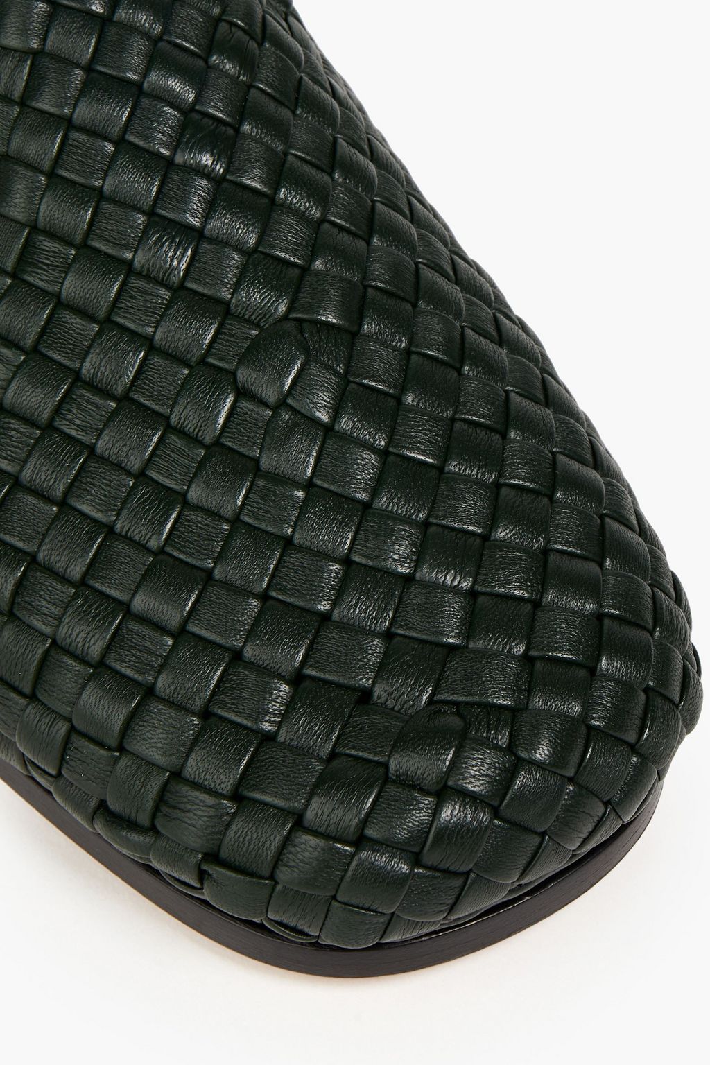 BOTTEGA VENETA Intrecciato leather slippers