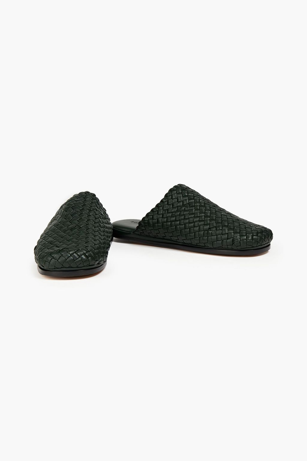 BOTTEGA VENETA Intrecciato leather slippers