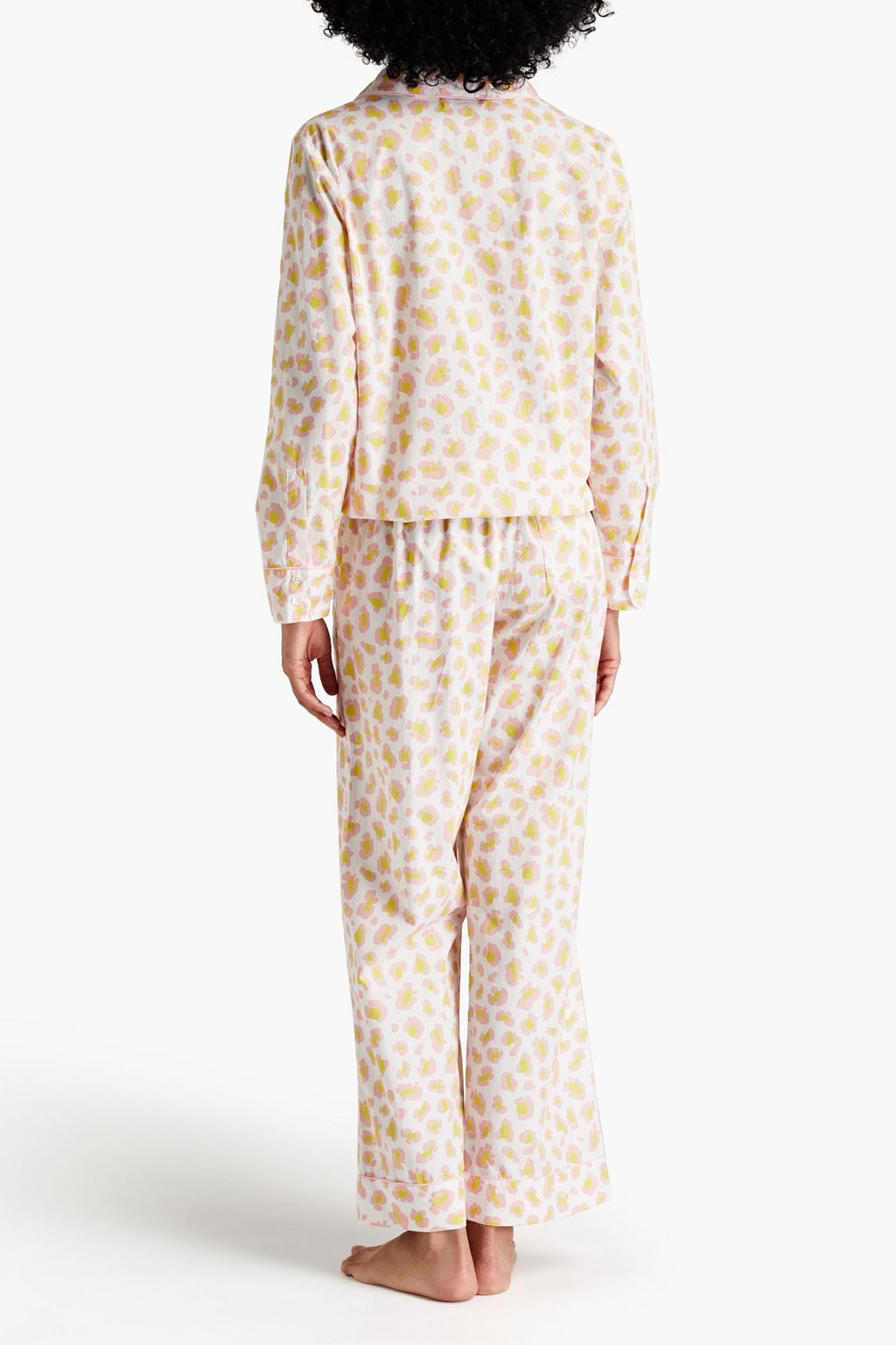 CHINTI & PARKER Leopard-print cotton-poplin pajama set