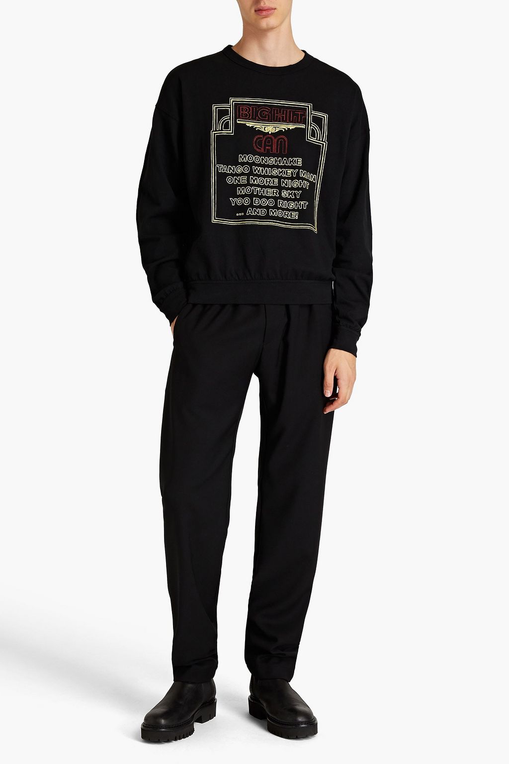 LEMAIRE Printed cotton-jersey T-shirt